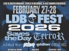 Programación del LDB Fest 2026 (Saves the Day, Terror, All Out War, Big Boy, Gridiron, On Broken Wings y más)