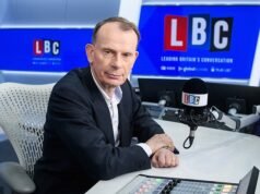 Andrew Marr genera preocupaciones de salud ya que parece tener dificultades para respirar “con un fuerte resfriado” mientras presenta su programa de radio en vivo en LBC.
