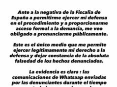 Julio Iglesias publica mensajes de WhatsApp de sus acusadoras para defender su inocencia